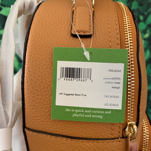 MAKE A REASONABLE OFFER Kate Spade Jackson Keleigh Backpack Passion Fruit - Picture 5 of 7